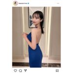 川瀬もえ、背中ザックリのエレガントなドレス姿にファン絶賛「もえさんが1番美しいです」