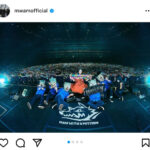 MAN WITH A MISSION、ワールドツアーファイナルにmiletがゲスト登場！ガウガウポーズの集合写真公開