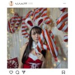 橘和奈とクリスマスパーティー！うさ耳＆サンタコスのオフショットにファン歓喜