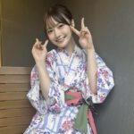 新谷姫加、キュートなアサガオ柄の浴衣SHOTを披露！ゴキゲンな笑顔に「かわいい！」とファンからの声が殺到！