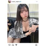真島なおみ、セクシーな美谷間＆ミニスカで詰め寄るSHOTを披露し、ファンを魅了！
