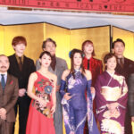 剛力彩芽、美しすぎる肩出しデコルテ見せレッドドレスで制作発表会に登場！「再び明治座に立たせていただけることが本当に嬉しいです」＜明治座創業150周年ファイナル公演 舞台「メイジ・ザ・キャッツアイ」＞