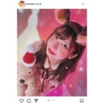 でんぱ組.inc・鹿目凛、腹チラトナカイ風コスチュームで「メリークリスマス」！