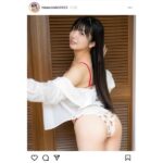 石井ひなこの彼シャツはだけ＆美ヒップ魅せショットにファン歓喜！「頑張れる」