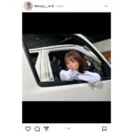 篠崎愛がハイエースを運転！？ OL風オフショットに「可愛い過ぎんぞぉ」の声
