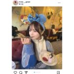 新谷姫加、あま〜いケーキに笑顔がはじけるSHOTを披露！ディズニーでの思い出写真を大量放出！