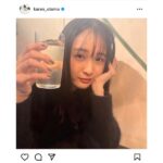 大友花恋、グラス片手にほろ酔い気分なオフショットに「宇宙一美しい」「乾杯したい」の声