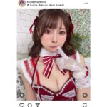 つなまよ！、美谷間が際立つキュートなサンタコスにファンから「可愛すぎる」と歓喜の声！