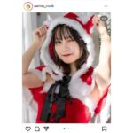桃月なしこ、サンタコスショット大量公開！10枚のポートレートにスクロールが止まらない