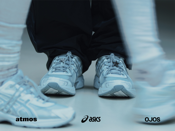 韓国発のブランド「OJOS」をサードパーティーに迎え「atmos」のフィルターを通した「ASICS」との別注モデルが登場