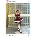 #ババババンビ・岸みゆ、キュートな145cmのミニマムサンタSHOTを披露！ファンからは「かわいい」のコメントが続々と！