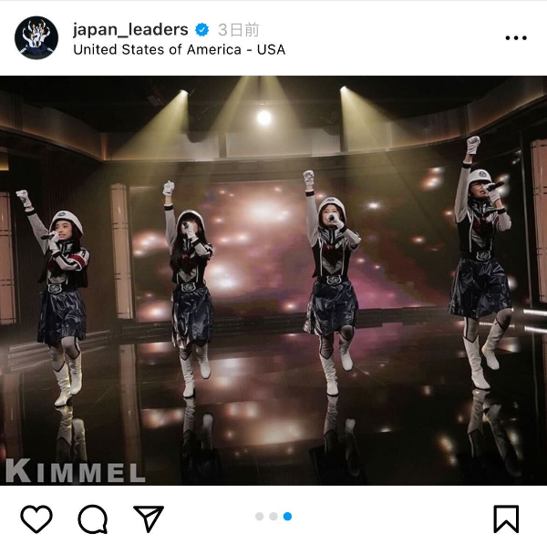 新しい学校のリーダーズ、米人気番組「Jimmy Kimmel Live!」への出演を報告！堂々パフォーマンス披露