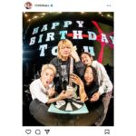ONE OK ROCK・Taka、バンドのリーダーToruの誕生日を祝福！メンバー4人の集合ショット公開