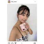 堀江りほ、可愛らしい花柄トップス姿を披露！片手にチェキを持ちながら、2nd DVD『本気』のリリースイベントを告知！