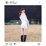 フリーモデル・KM、スレンダーなシルエット浮かび上がるタイトなワンピース姿に反響「きれいでセクシーで可愛すぎます」