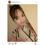 藤田ニコル、オフ感あふれる浴衣姿のプライベート自撮り写真公開！ゆったり温泉旅行を満喫