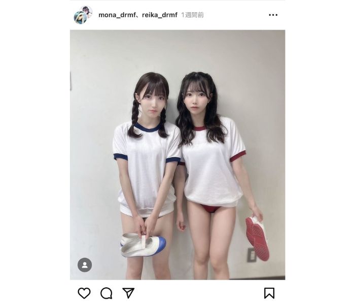 望月玲花＆藤宮もな（#ドレミファソラシード）、美脚あらわのブルマショットにファン歓喜！