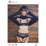 えなこ、メガネ・ガーターベルト・美脇・抜群スタイル…見どころ多すぎグラビアショットにファン歓喜