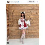 超絶美脚！真島なおみ、可愛すぎるきつね姿にファン大興奮間違いなし！