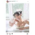 横野すみれ、無邪気に泡風呂楽しむグラビア写真公開！キュートなお団子ヘアに反響