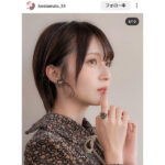 横顔優勝！こばしり。の可愛すぎる顔面アップ投稿にファン「横顔が綺麗すぎる」との声