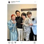 郷ひろみ、紅白で共演したMrs. GREEN APPLEとの集合ショット公開！「彼らの歌、パフォーマンス、本当に素晴らしいよね!!」