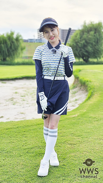 【動画】グラビアアイドル・花巻杏奈、太ももチラリのキュートなミニスカゴルフウェアで登場＜PLATINUM GOLF＞