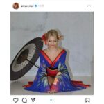 ゆきぽよ、美脚＆美デコルテの妖艶花魁衣装で新年のご挨拶！