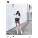 レースクイーン・桜田莉奈、すらり美脚映えるミニスカコーデのオフショット公開！