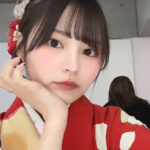 宇咲、始終可愛すぎる「振袖休憩時間」にファン「赤うさかわいい」との声
