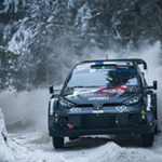 WRC 第2戦 ラリー・スウェーデン デイ2 大雪の中、森林地帯で行なわれたフルデイ初日の金曜日勝田が総合2位、エバンスが総合5位につける