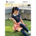 御寺ゆき、ゴルフウェア姿でナイス美脚披露！ファン「癒やされる」と歓喜の声！