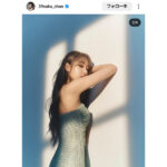 宮脇咲良、ほっそり美腕のドレスショットにファン歓喜の声！「凄く綺麗。」「1枚目カッコいいな。」