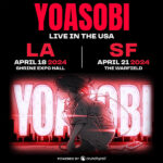 YOASOBI、自身初のアメリカ単独公演を、ロサンゼルス・サンフランシスコにて4月に開催決定！