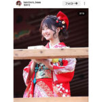 佐藤かれん、可愛すぎる振袖姿で浅草節分会に登場！ファン「大阪も豆まいて」「過去いちかわいい」