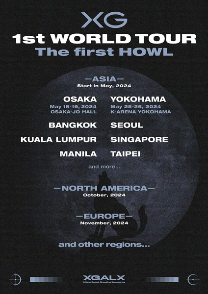 デビュー2周年を迎えたHIPHOP / R&B ガールズグループ・XGが、自身初となるワールドツアー「XG 1st WORLD TOUR The first HOWL」の詳細を発表！