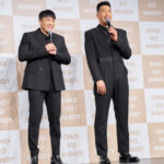 関口メンディーと中務裕太が登壇！発売約３ヶ月で160万食と売上好調！関口メンディーがプロデューサーを務める新商品の置き換えダイエットサプリ『OMOi KO MANDY（オモイコメンディー）』新商品発表会を開催！