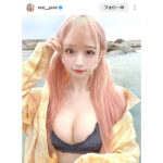 yami、大胆ヘアチェンでむっちり美谷間披露！