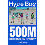 NewJeans「Hype Boy」、Spotify5億ストリーミング突破···NewJeans通算3曲目！