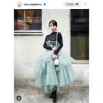 長濱ねる、chikakisadaのファッションで全身スタイル披露！