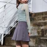 【写真特集】望月花南(.SHAR-LiE)、ガーリーなミニスカコーデで美脚披露！ 「普段のレッスンでも歌いながら腹筋を鍛えたりしています。」