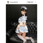 石井ひなこ、「ちらっ」可愛すぎるメイドコスプレ姿披露！