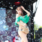 【写真特集】RiNCENT. ・森本栞菜、可愛すぎるフレッシュグリーン水着で登場！ ＜SPLASH SUMMER×近代麻雀水着祭2024＞