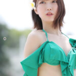 【写真特集】RiNCENT. ・森本栞菜、可愛すぎるフレッシュグリーン水着で登場！ ＜SPLASH SUMMER×近代麻雀水着祭2024＞