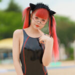 【写真特集】花魁道中・朔間宵、艶感眩しい競泳風水着で登場！ ＜SPLASH SUMMER×近代麻雀水着祭2024＞