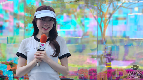 【動画】椎名糸が近代麻雀水着祭2024バックヤードレポーターで登場！
