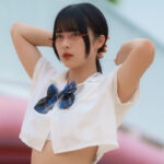 【写真特集】KissBee・藤井優衣、ヘソ出し通学ファッションコスで登場！＜SPLASH SUMMER×近代麻雀水着祭2024＞