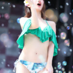 【写真特集】RiNCENT. ・森本栞菜、可愛すぎるフレッシュグリーン水着で登場！ ＜SPLASH SUMMER×近代麻雀水着祭2024＞