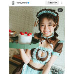 大原優乃、美ボディチラ見えのメイド衣装でファンを悩殺！