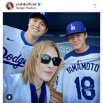 YOSHIKI、大谷翔平＆山本由伸との超豪華ショットにファン大興奮！「まぁ、素晴らしい」